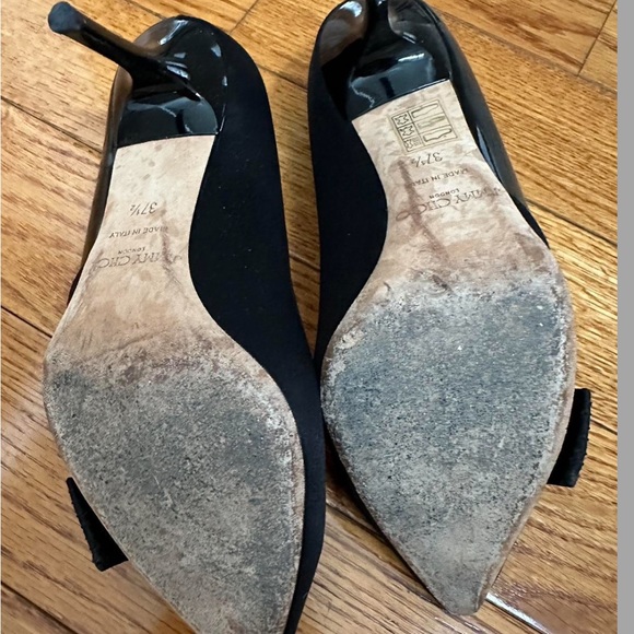 Jimmy Choo Black Bow High Heels - Picture 3 of 4